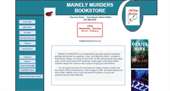 Desktop Screenshot of mainelymurders.com